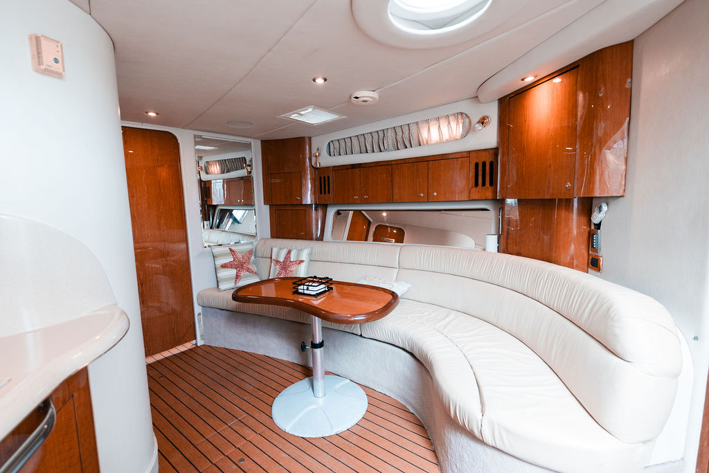 45ft Sea Ray Sundancer yacht rental Miami - galley kitchen for catered yacht events
