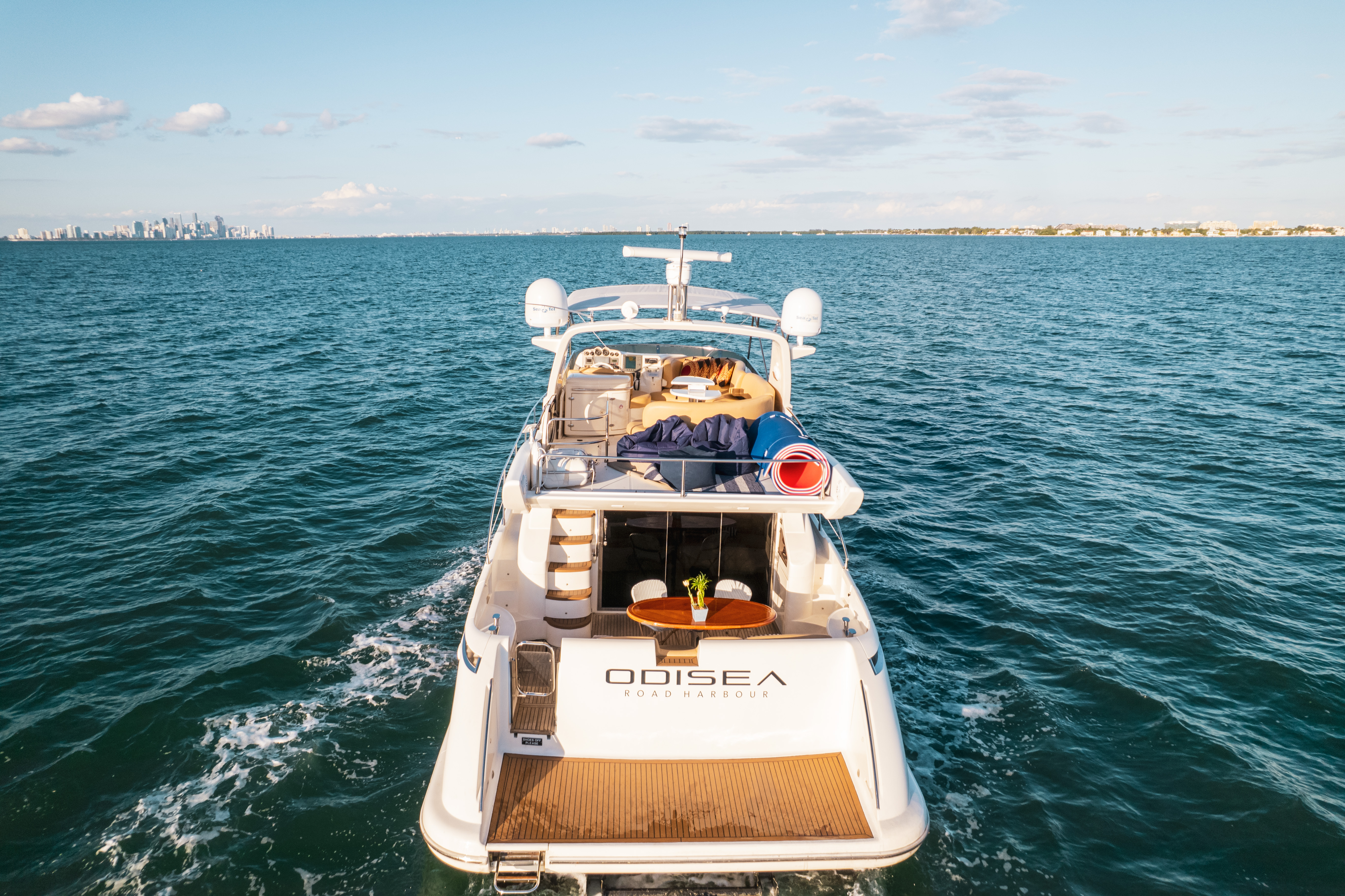 55ft Azimut G yacht rental Miami - galley kitchen for catered yacht events