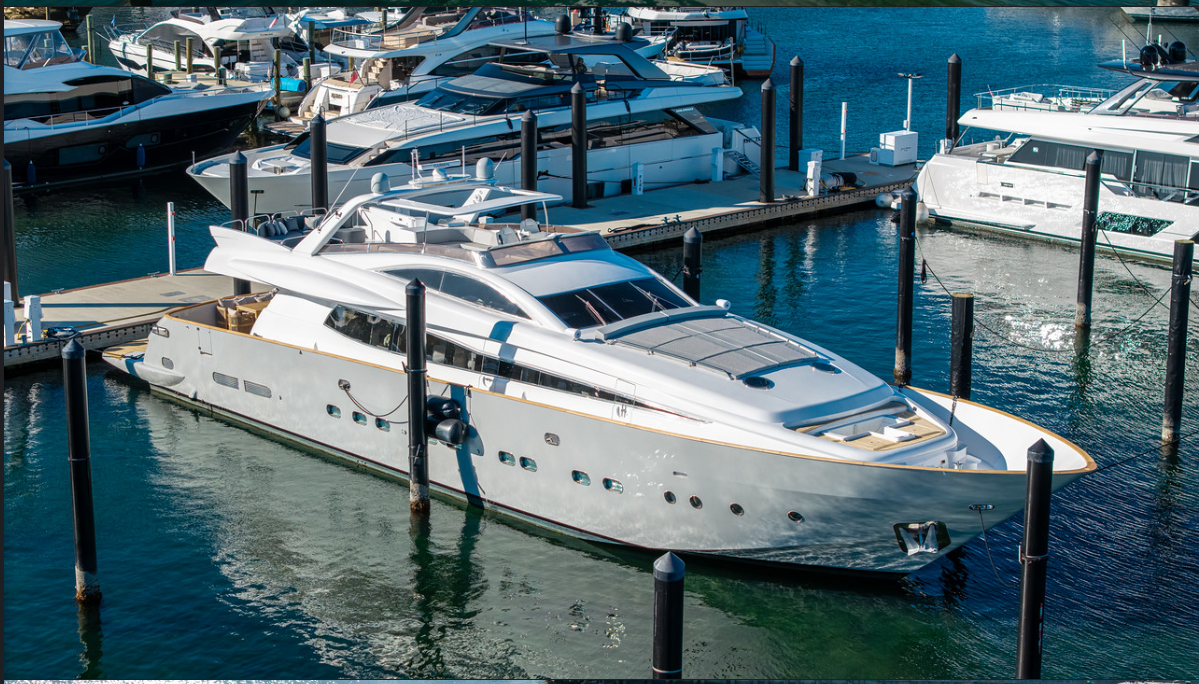 110ft Antago G luxury yacht charter Miami - exterior view perfect for parties and celebrations