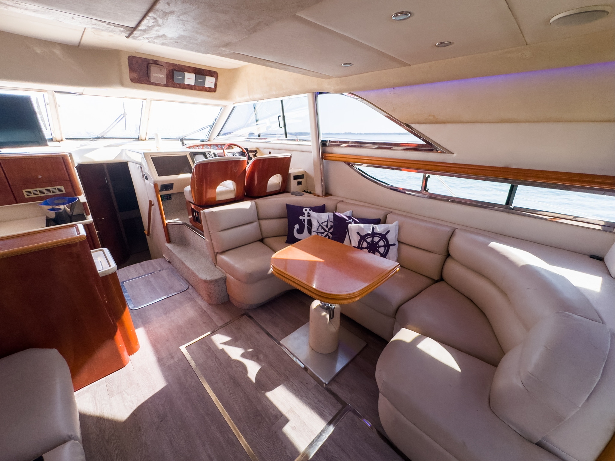 48ft Princess Flybridge yacht rental Miami - premium amenities and entertainment system