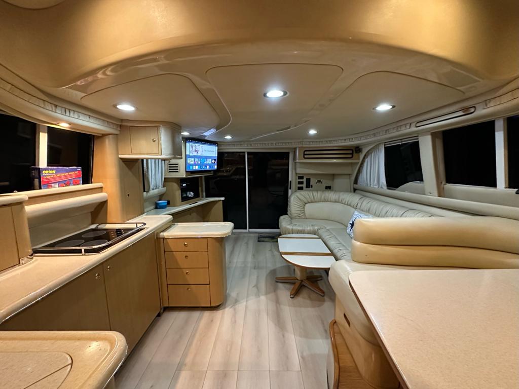 52ft Sea Ray Sedan Bridge yacht rental Miami - galley kitchen for catered yacht events