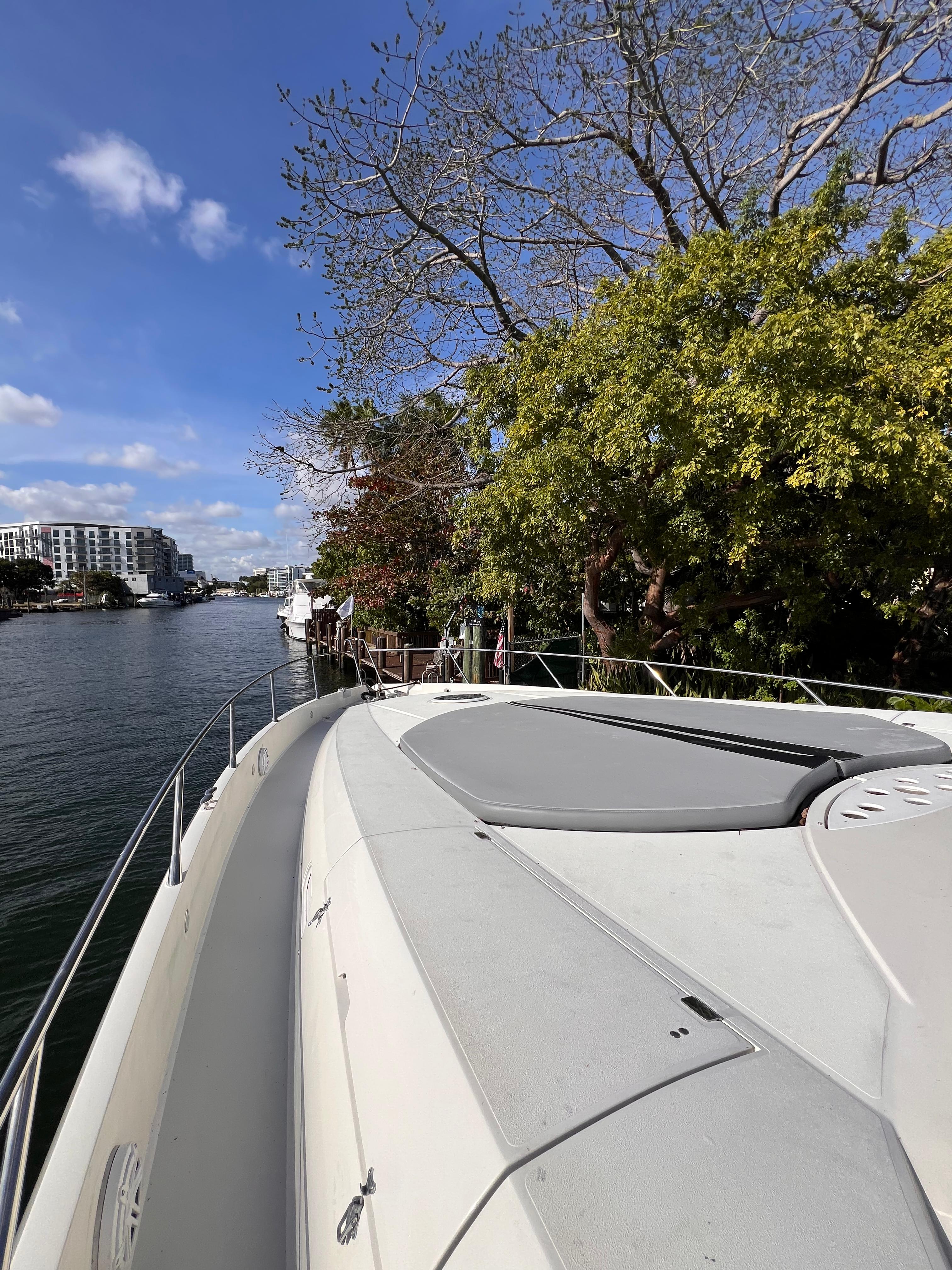 82ft Sunseeker Predator yacht rental Miami - navigation bridge and helm station