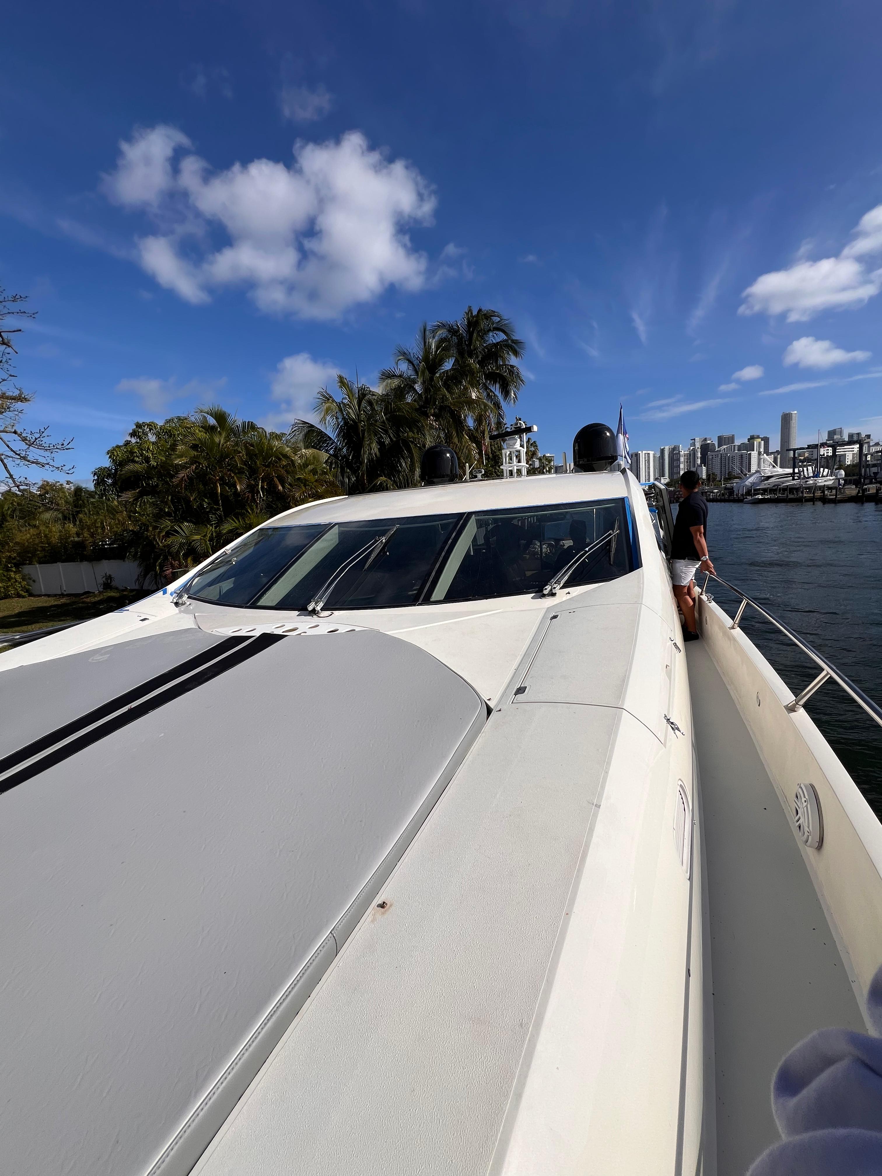 82ft Sunseeker Predator yacht rental Miami - premium amenities and entertainment system