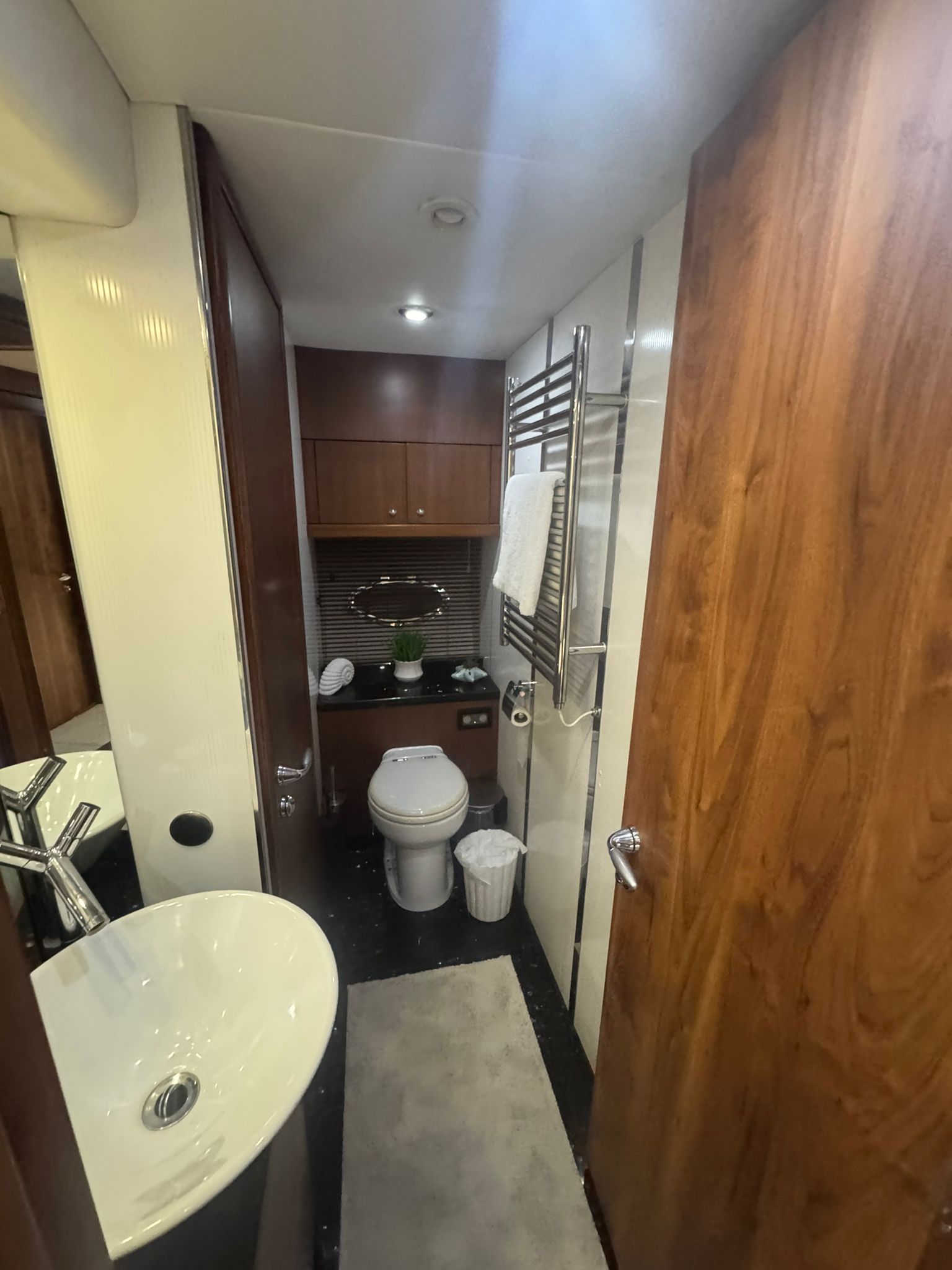 82ft Sunseeker Predator yacht rental Miami - spacious deck area ideal for sunset cruises and bachelorette parties
