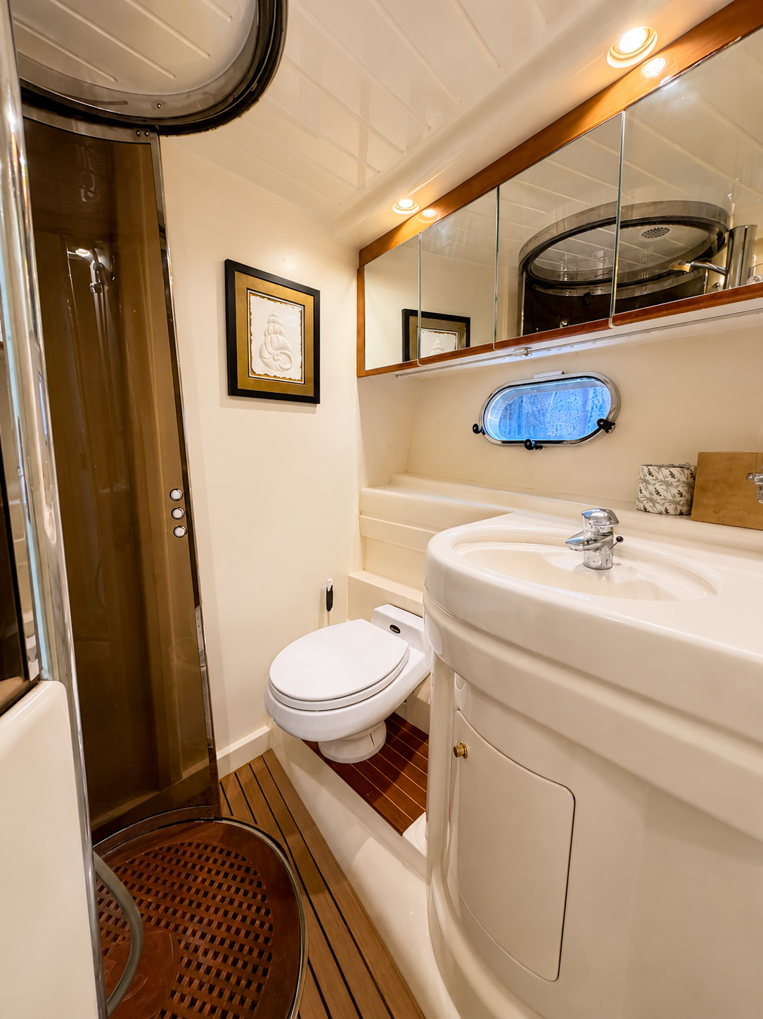 55ft Viking Roma CG yacht rental Miami - spacious deck area ideal for sunset cruises and bachelorette parties