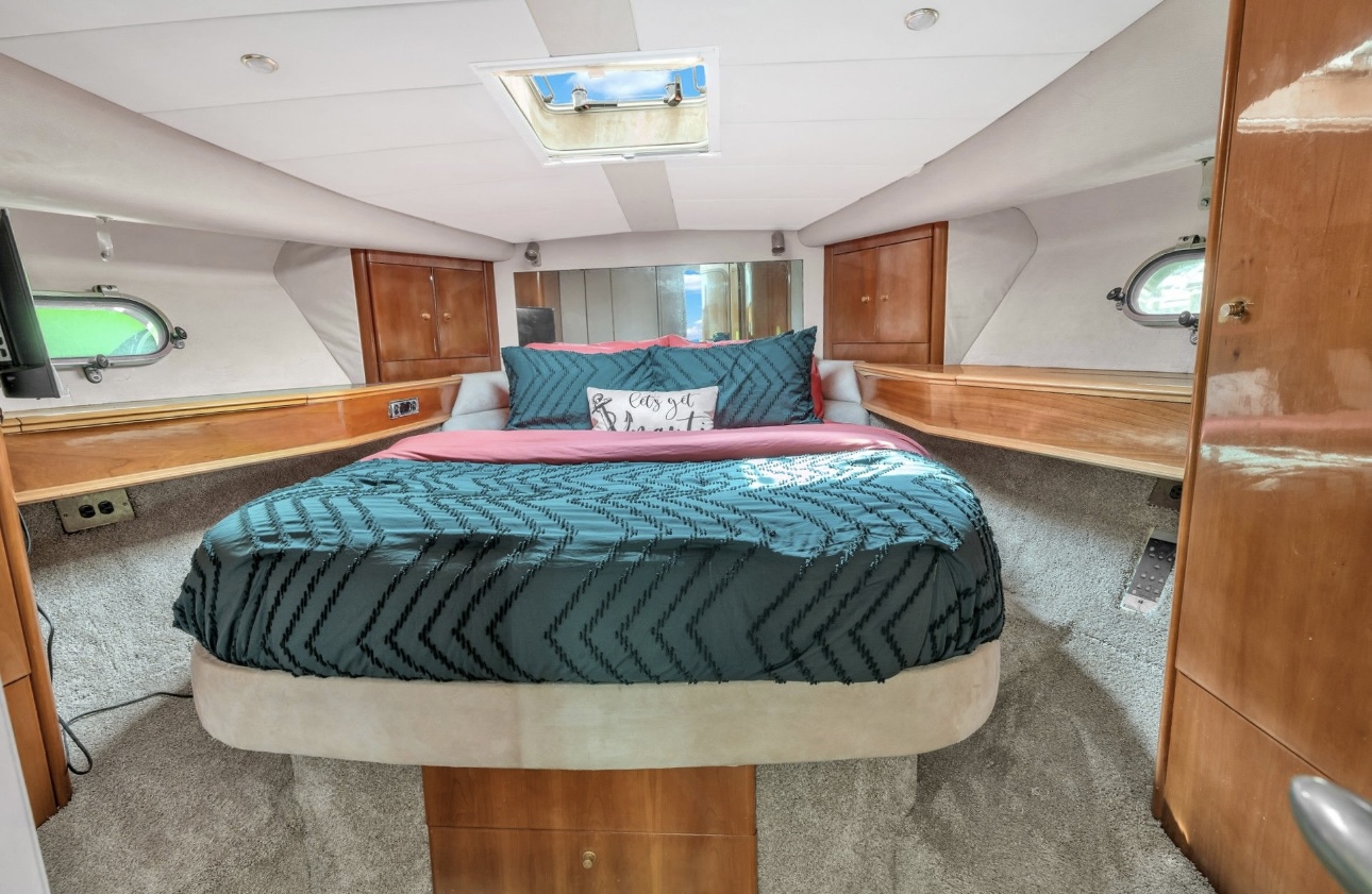 55ft Viking Arki yacht rental Miami - galley kitchen for catered yacht events